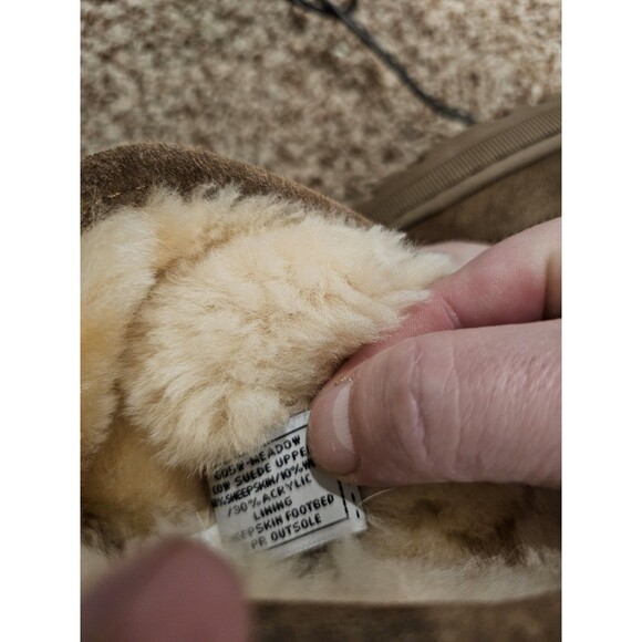 Bearpaw Boots Womens Meadow Size 9 Sheepskin Footbed Suede Upper Brown - Picture 10 of 11